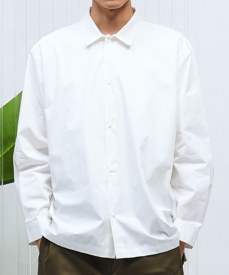 PLN3310-221 棉質寬版長袖襯衫